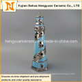 Creative Decoration Ceramic Lighthouse with Tealight